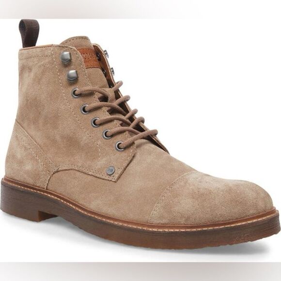 Steve Madden Packer Cap Toe Suede Chukka Boot In Dark Taupe size 11.5 - Picture 12 of 14